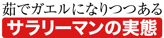 茹でガエルになりつつあるサラリーマンの実態